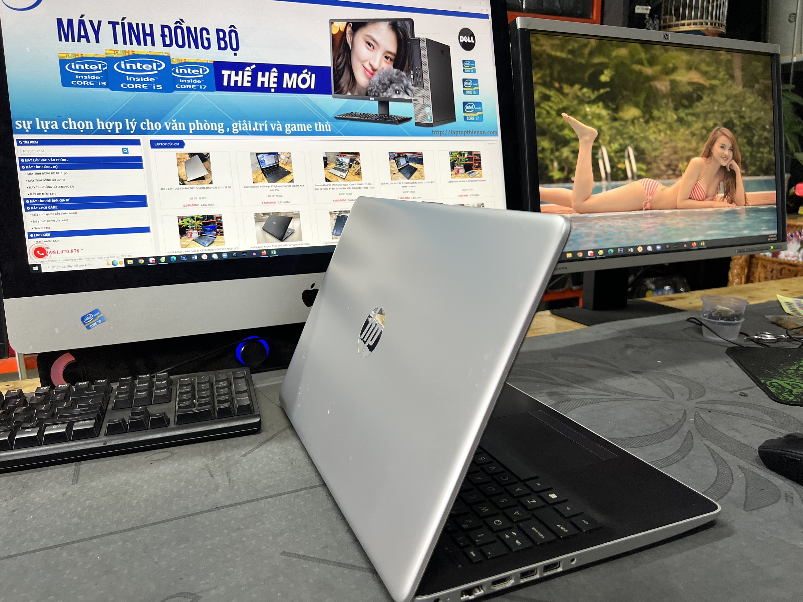 laptop HP 15, i3 – 7020u, 4G, 500G, 15.6in, Full HD, 99%, giá rẻ